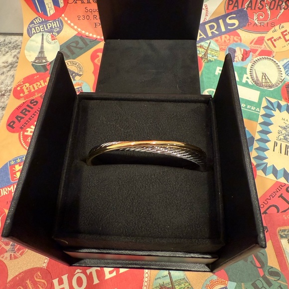 Elegant 18k Gold and Silver Plated Bracelet